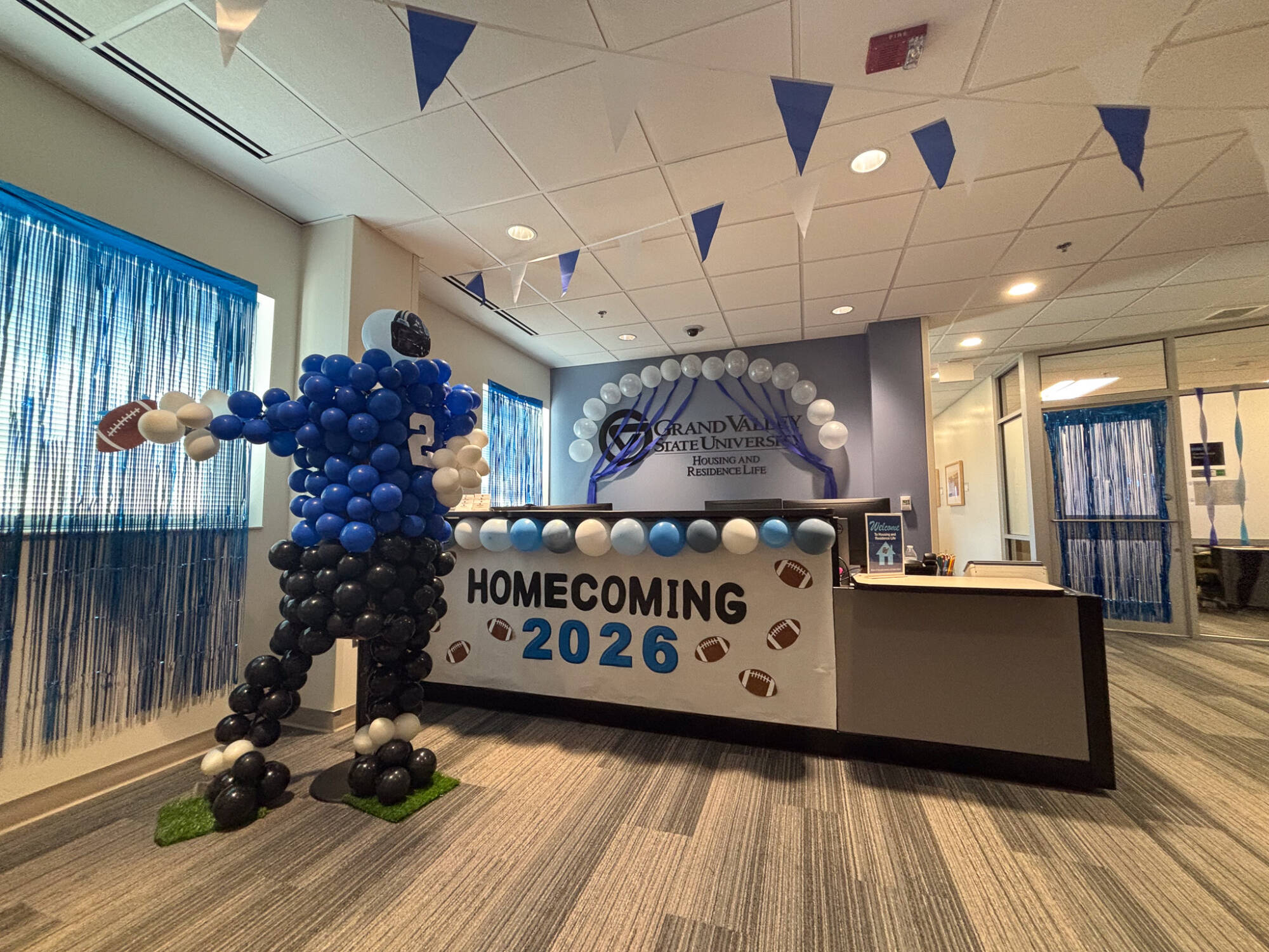Photo of homecoming decorations